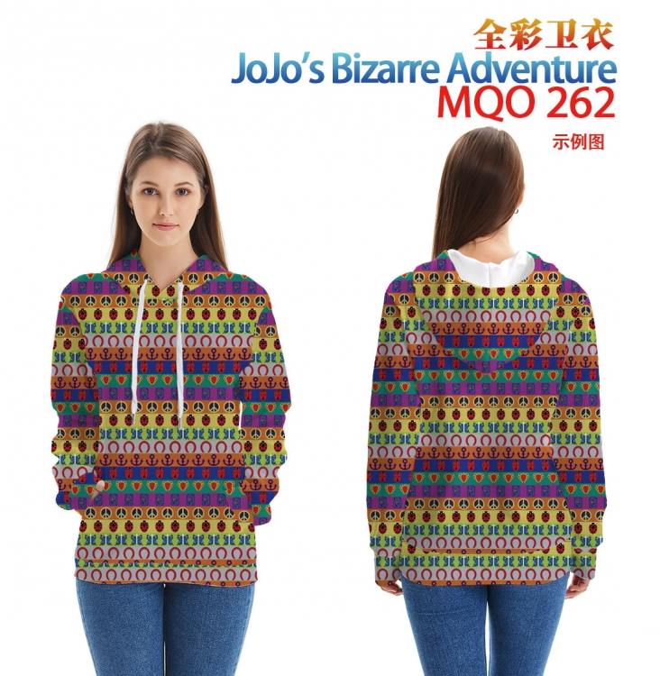 JoJos Bizarre Adventure Full Color Patch pocket Sweatshirt Hoodie EUR SIZE 9 sizes from XXS to XXXXL MQO262