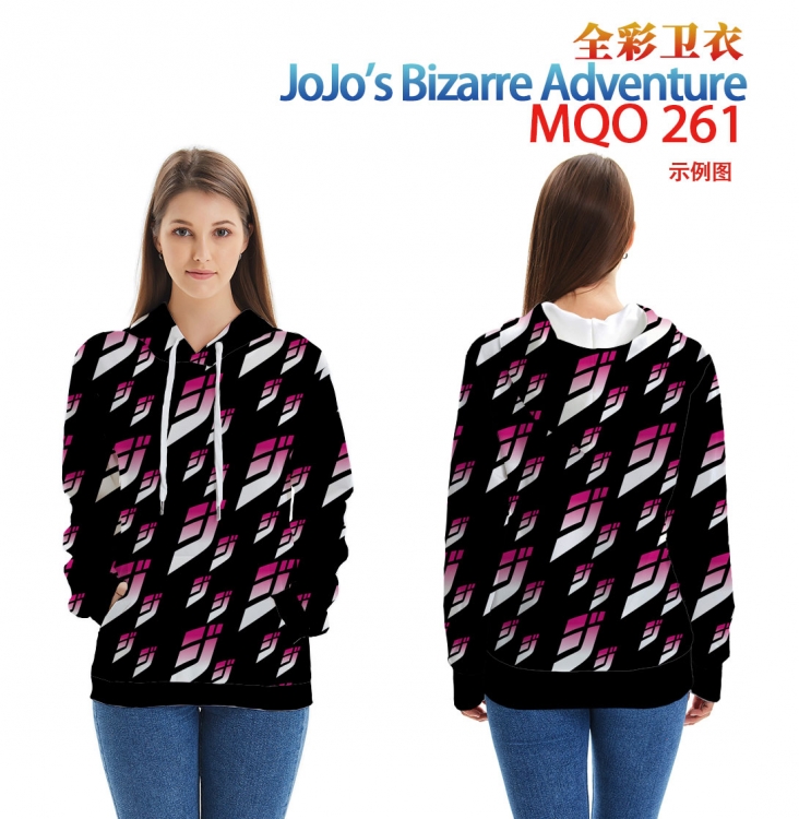 JoJos Bizarre Adventure Full Color Patch pocket Sweatshirt Hoodie EUR SIZE 9 sizes from XXS to XXXXL MQO261