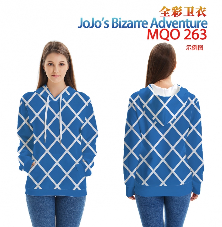 JoJos Bizarre Adventure Full Color Patch pocket Sweatshirt Hoodie EUR SIZE 9 sizes from XXS to XXXXL MQO263