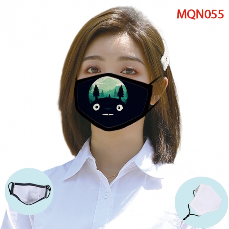 TOTORO Color printing Space cotton Masks price for 5 pcs (Can be placed PM2.5 filter,but not provided)