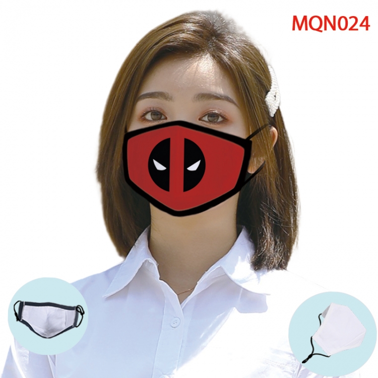 Marvel Color printing Space cotton Masks price for 5 pcs (Can be placed PM2.5 filter,but not provided)