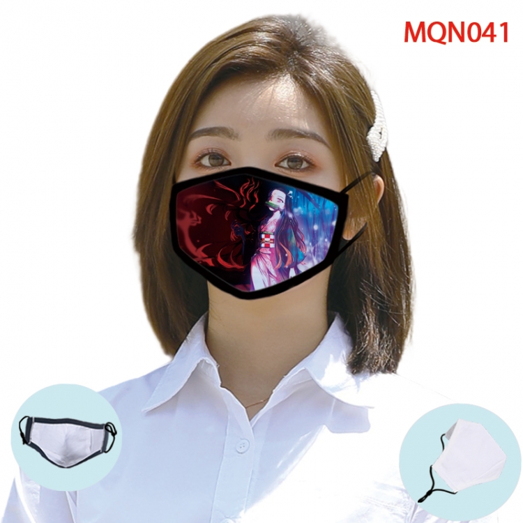 Demon Slayer Kimets Color printing Space cotton Masks price for 5 pcs (Can be placed PM2.5 filter,but not provided)