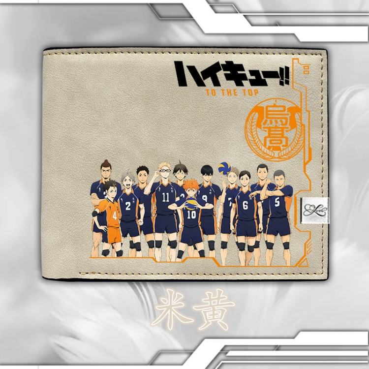 Haikyuu!! College style PU short wallet 12X10CM Style B