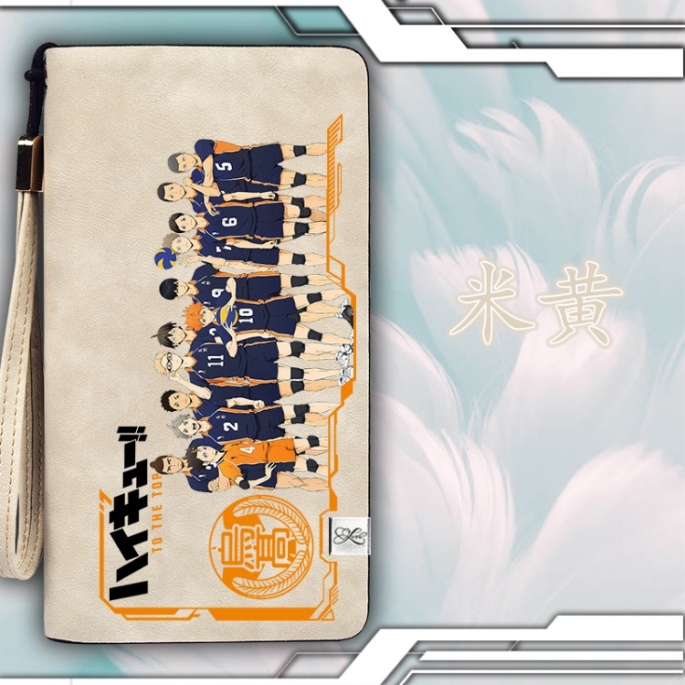 Haikyuu!!  Zipper long wallet purse 11X20.5CM Style B