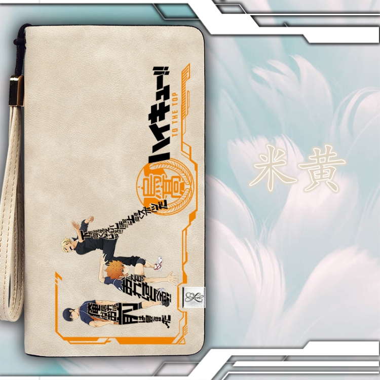 Haikyuu!!  Zipper long wallet purse 11X20.5CM Style A