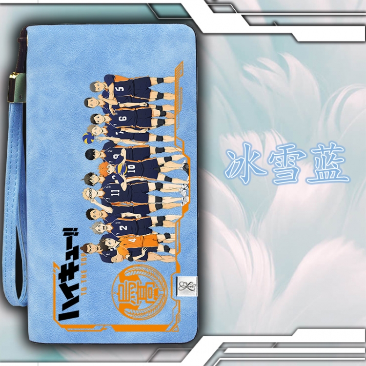 Haikyuu!!  Zipper long wallet purse 11X20.5CM Style B