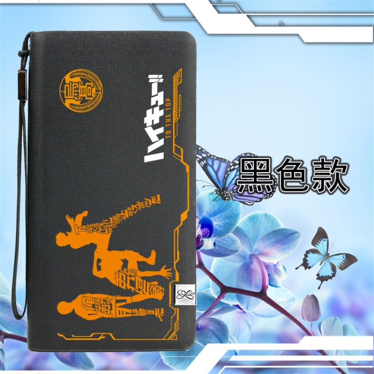 Haikyuu!! Zipper men long wallet purse 11X20.5CM Style C