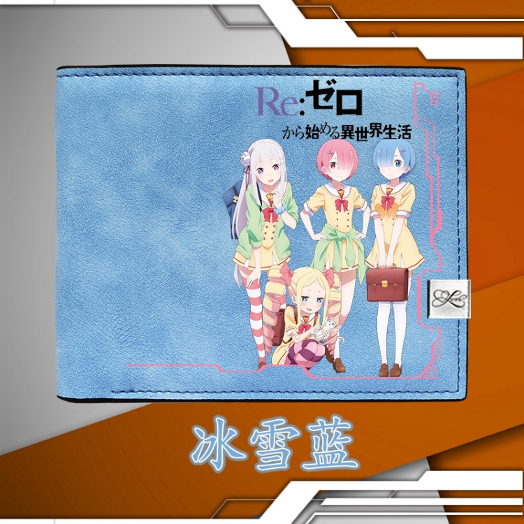 Re:Zero kara Hajimeru Isekai Seikatsu Women short wallet purse 12X10CM Style B