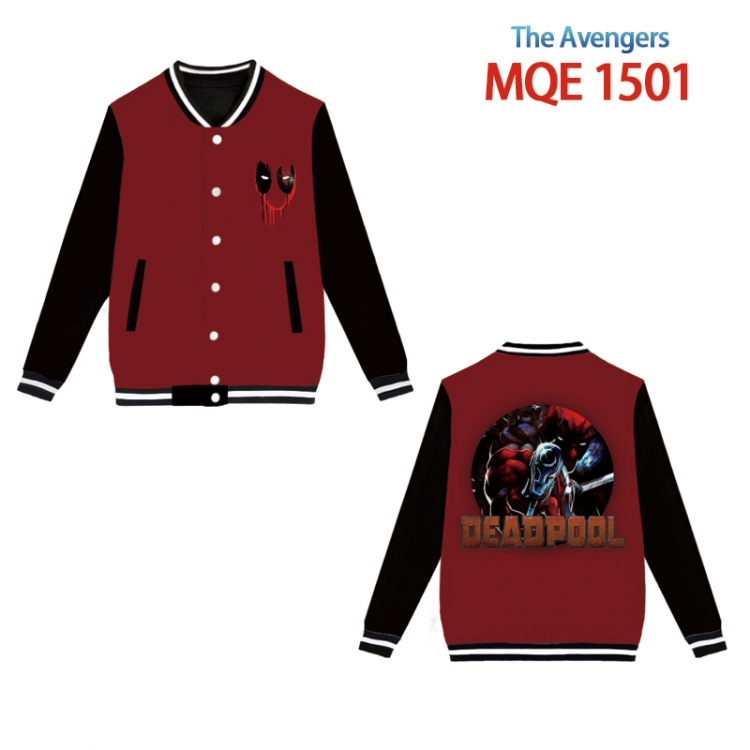 The avengers allianc Full color round neck baseball uniform coat  Hoodie  XS to4XL 8 sizes MQE 1501