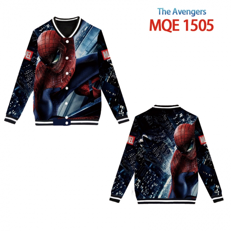 The avengers allianc  Full color round neck baseball uniform coat  Hoodie  XS to4XL 8 sizes MQE1505