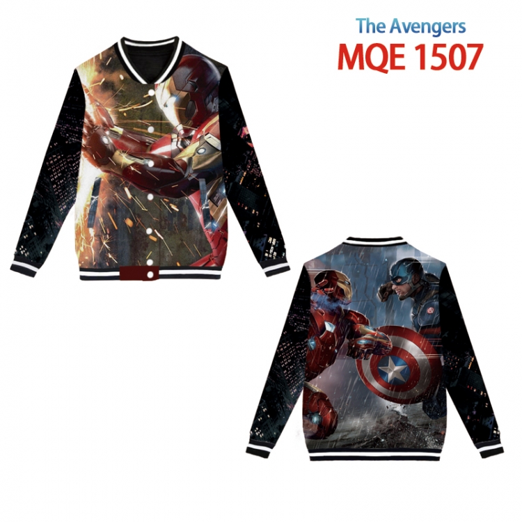 The avengers allianc  Full color round neck baseball uniform coat  Hoodie  XS to4XL 8 sizes MQE1507