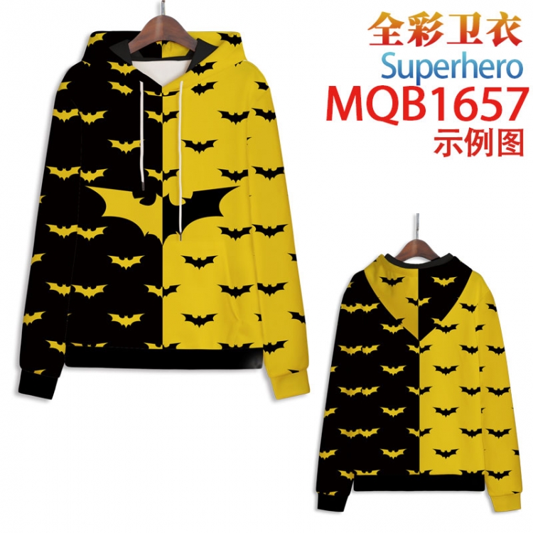 Superhero Full Color Patch pocket Sweatshirt Hoodie 8 sizes from  XS to XXXXL MQB1657