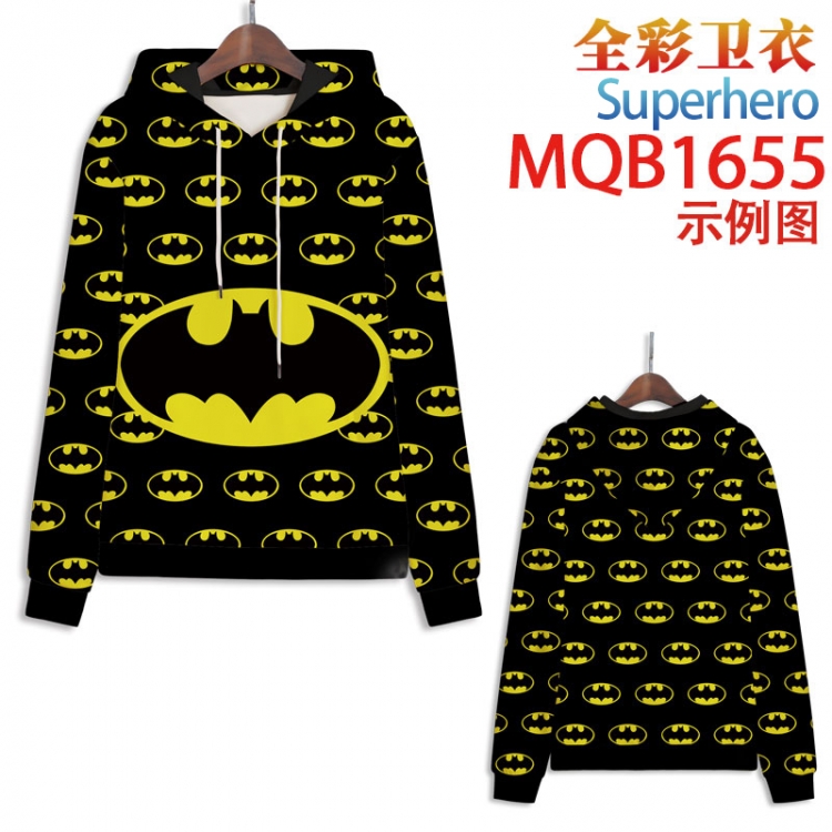 Superhero Full Color Patch pocket Sweatshirt Hoodie 8 sizes from  XS to XXXXL MQB1655