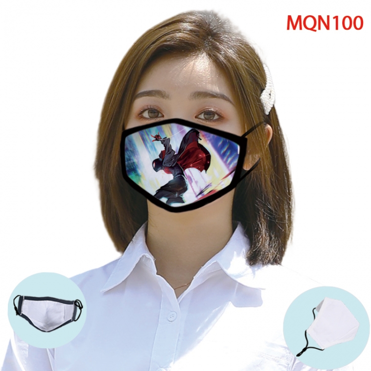 Superhero Color printing Space cotton Masks price for 5 pcs (Can be placed PM2.5 filter,but not provided) MQN100