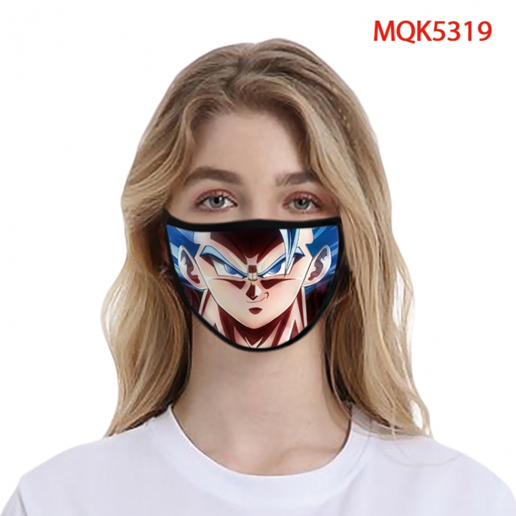 Dragon Bal Color printing Space cotton Masks price for 5 pcs MQK5319
