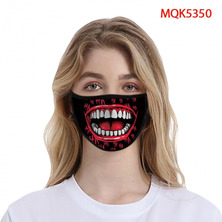 The Joker Color printing Space cotton Masks price for 5 pcs  MQK5350