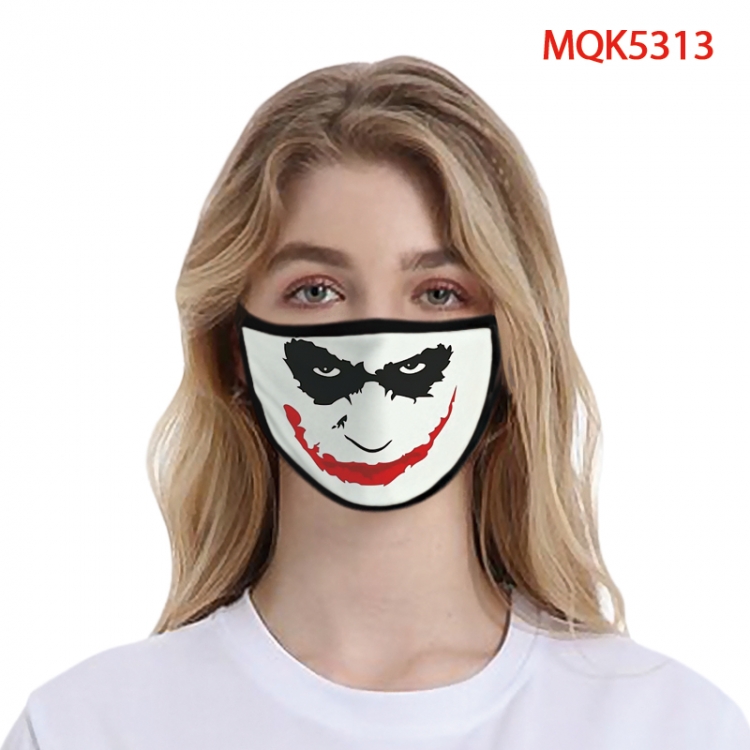 The Joker Color printing Space cotton Masks price for 5 pcs  MQK5313