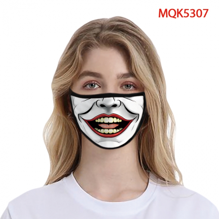 The Joker Color printing Space cotton Masks price for 5 pcs  MQK5307