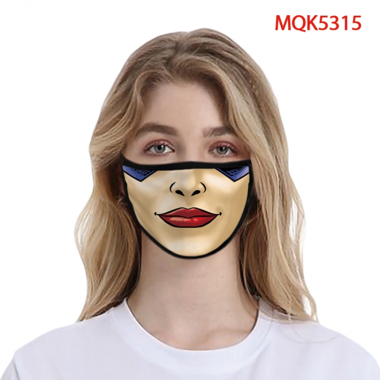 The Joker Color printing Space cotton Masks price for 5 pcs  MQK5315