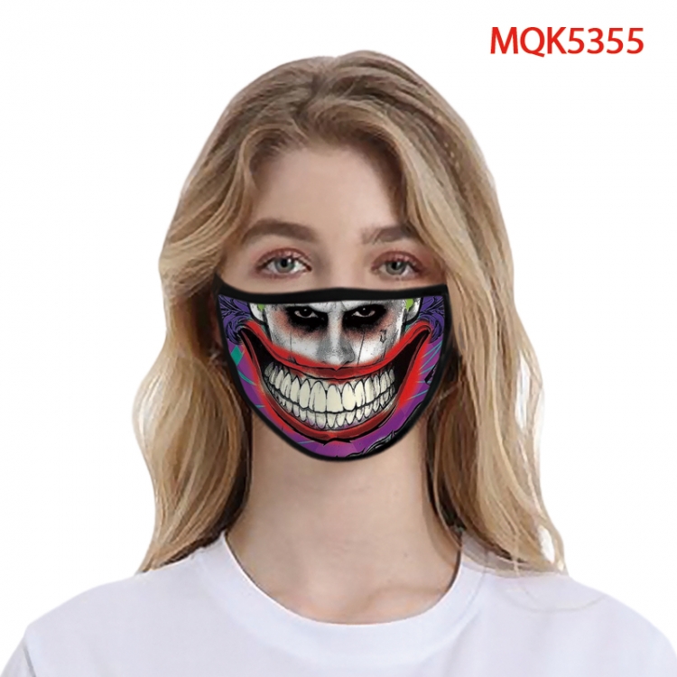 The Joker Color printing Space cotton Masks price for 5 pcs  MQK5355