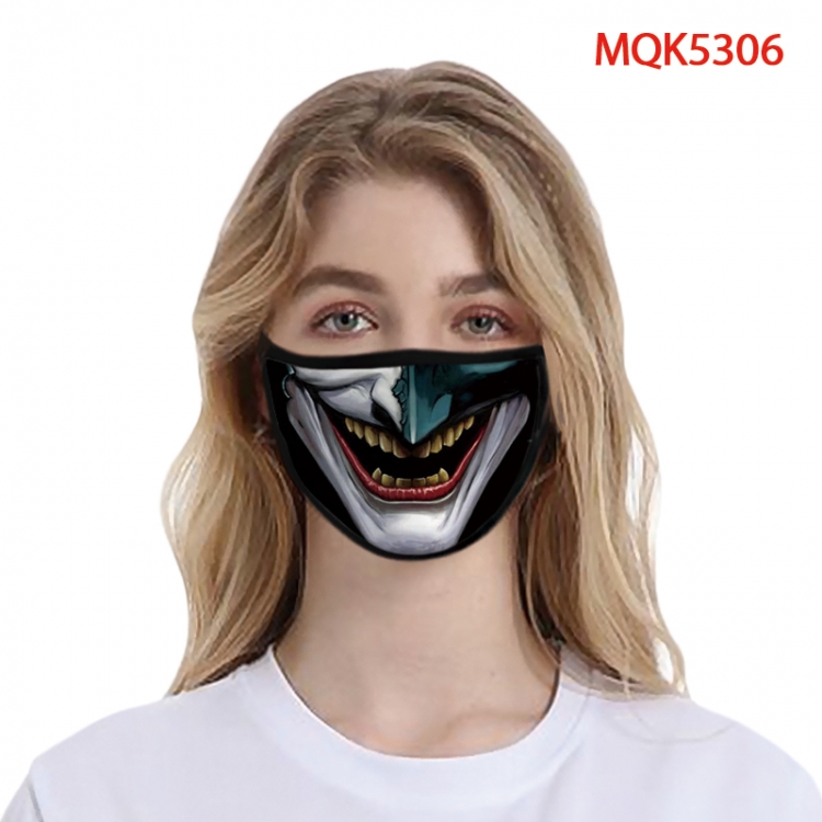 The Joker Color printing Space cotton Masks price for 5 pcs  MQK5306