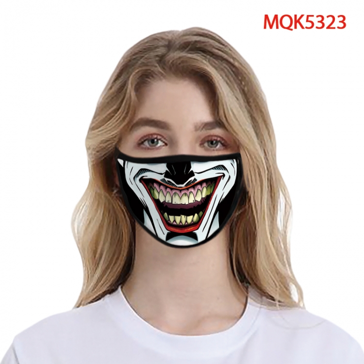 The Joker Color printing Space cotton Masks price for 5 pcs  MQK5323