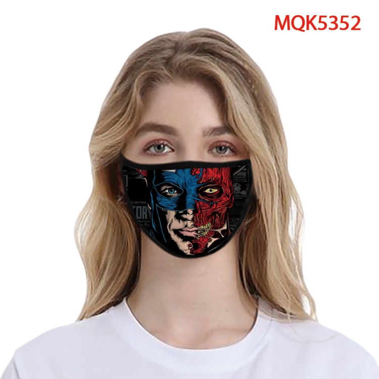 The Joker Color printing Space cotton Masks price for 5 pcs  MQK5352