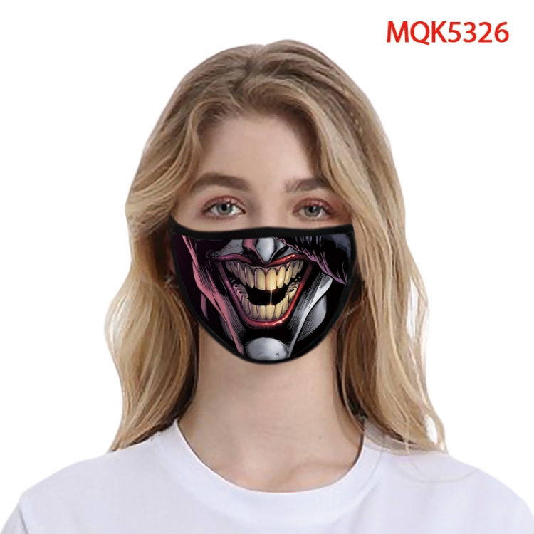 The Joker Color printing Space cotton Masks price for 5 pcs  MQK5326