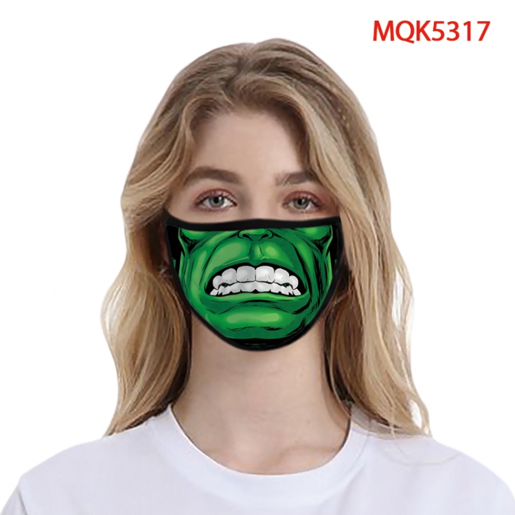 The Joker Color printing Space cotton Masks price for 5 pcs  MQK5317