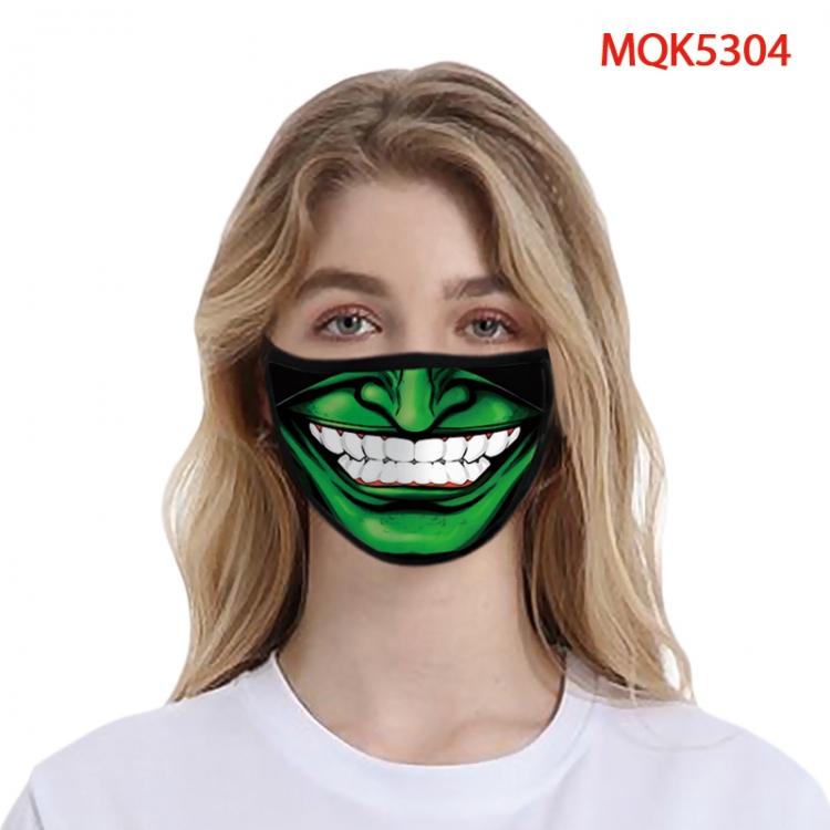 The Joker Color printing Space cotton Masks price for 5 pcs  MQK5304