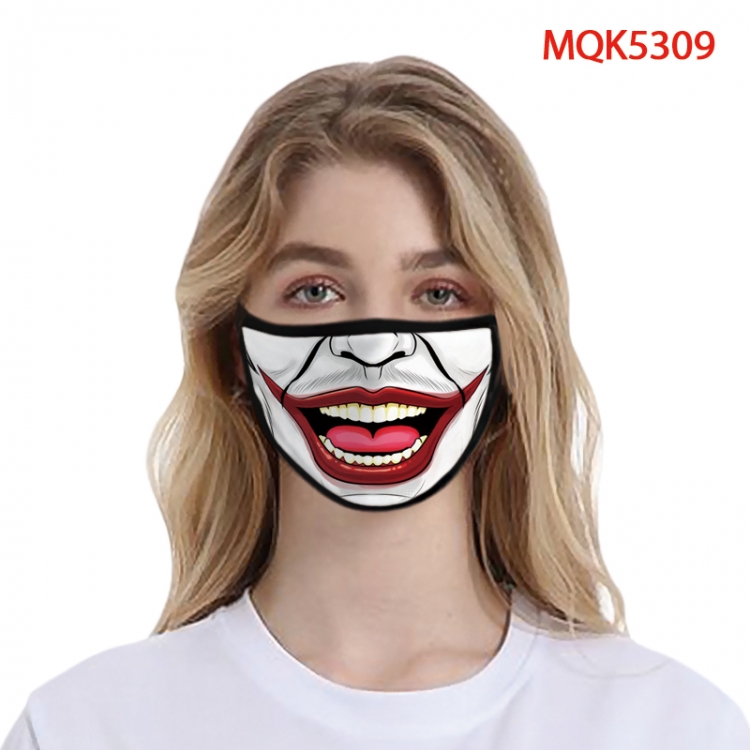 The Joker Color printing Space cotton Masks price for 5 pcs  MQK5309