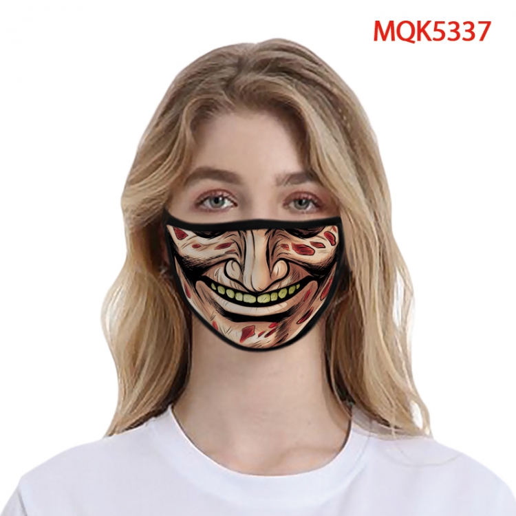 The Joker Color printing Space cotton Masks price for 5 pcs  MQK5337