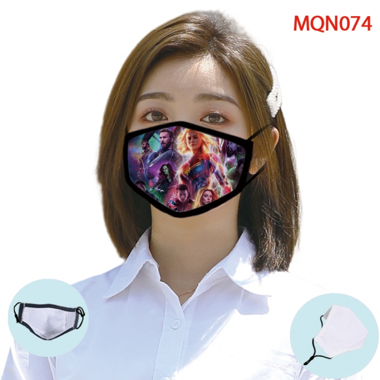 Superhero Color printing Space cotton Masks price for 5 pcs (Can be placed PM2.5 filter,but not provided) MQN074