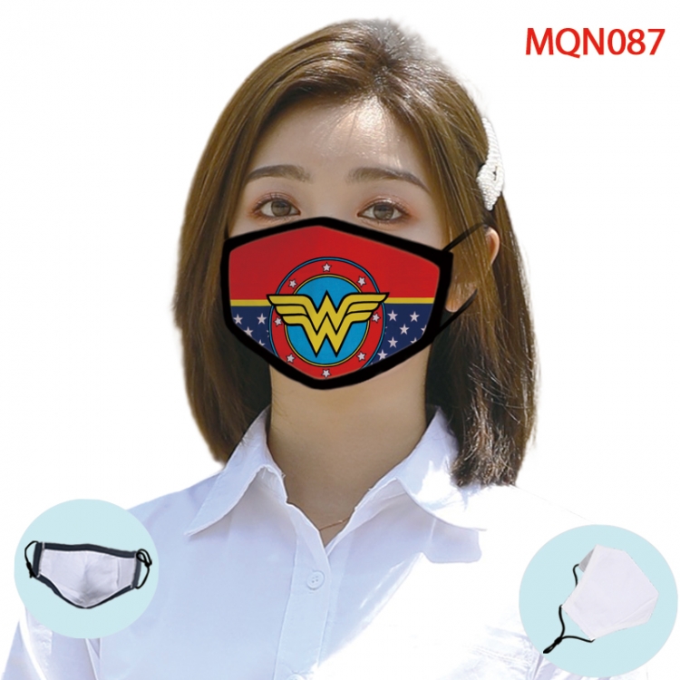 Superhero Color printing Space cotton Masks price for 5 pcs (Can be placed PM2.5 filter,but not provided)