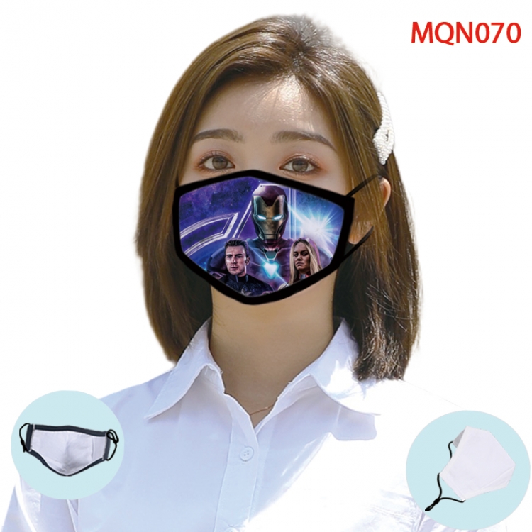 Superhero Color printing Space cotton Masks price for 5 pcs (Can be placed PM2.5 filter,but not provided) MQN070
