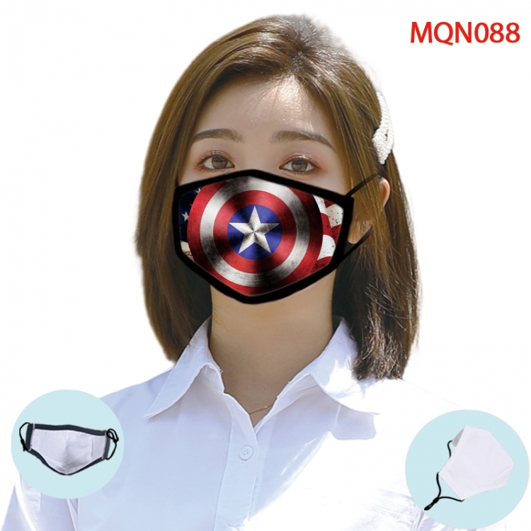 Superhero Color printing Space cotton Masks price for 5 pcs (Can be placed PM2.5 filter,but not provided) MQN088