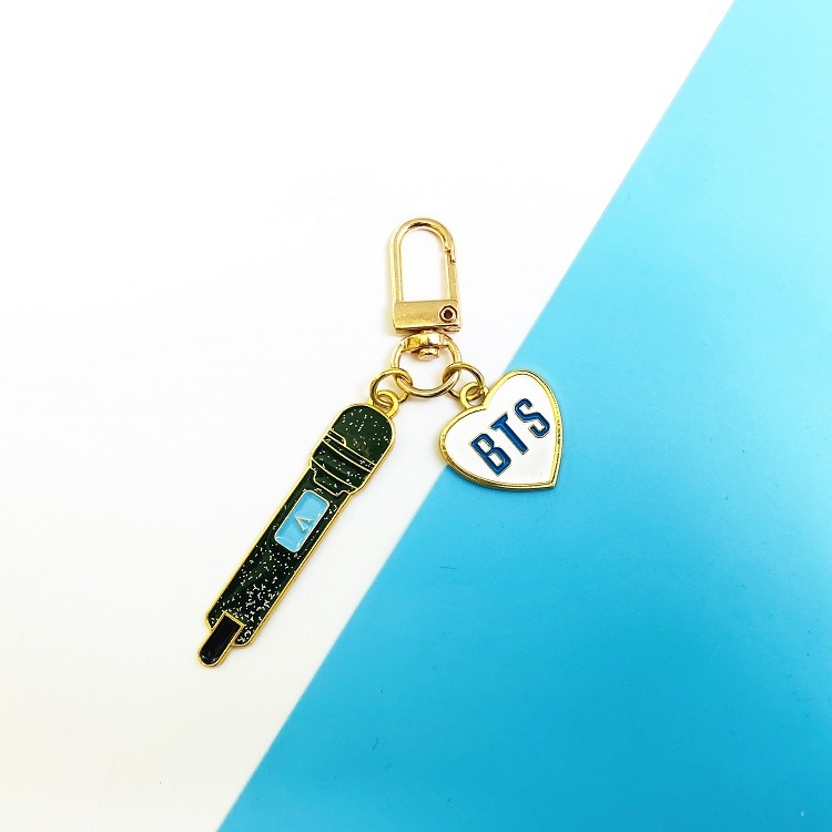 BTS metal Pendant keychain 14G Price for 5pcs