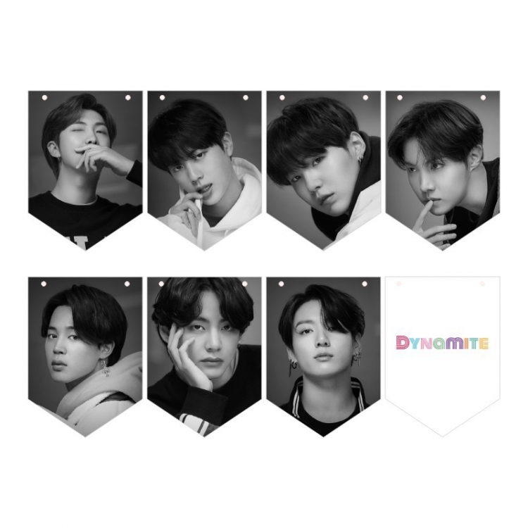 BTS Korean celebrity Photo Waterproof poster hanging Wall Scroll a set of 8 price for 5 sets