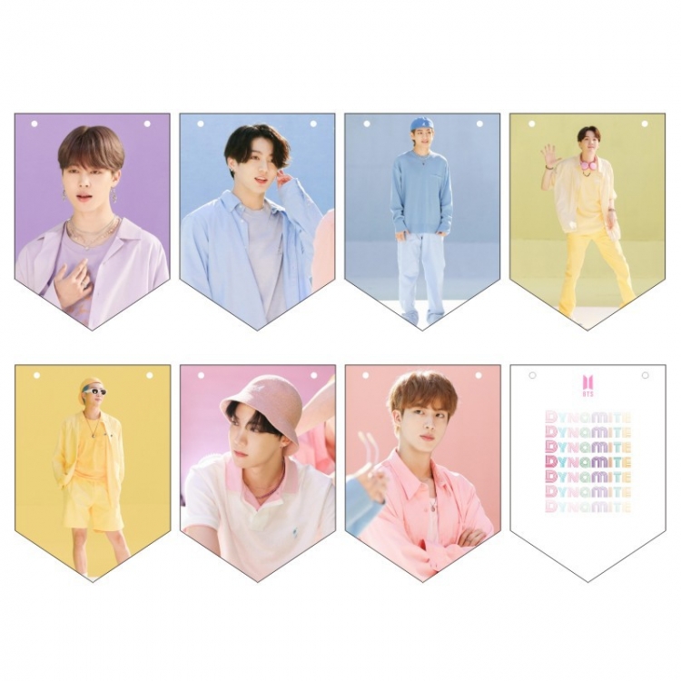 BTS Korean celebrity Photo Waterproof poster hanging Wall Scroll a set of 8 price for 5 sets
