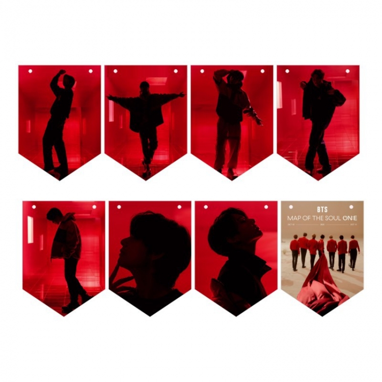 BTS Korean celebrity Photo Waterproof poster hanging Wall Scroll a set of 8 price for 5 sets