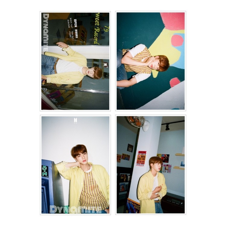 BTS JIN Star photo poster can be pasted a set of 4 price for 5 sets