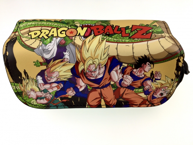 DRAGON BALL  Double zipper PU pencil Bag 20X10X7.5M 140G Style D