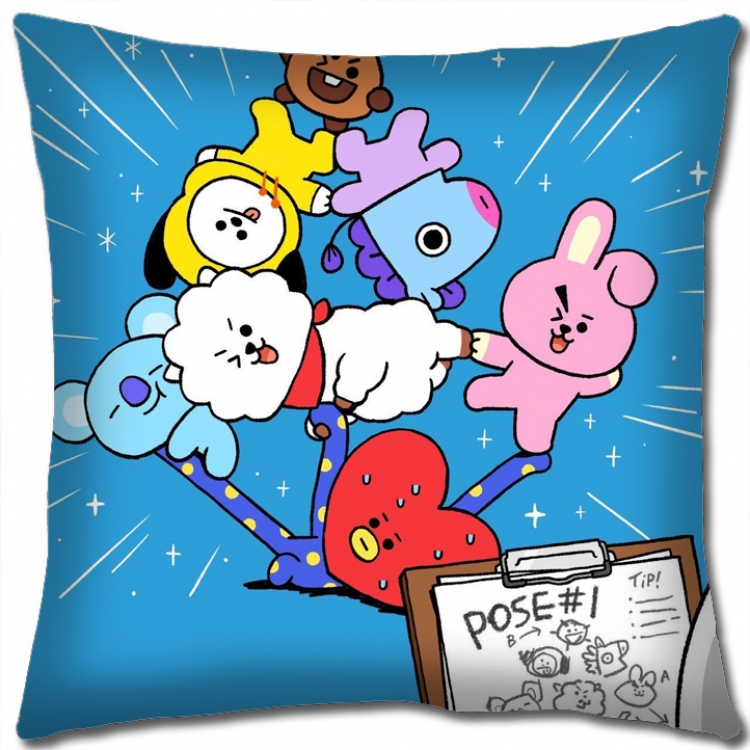 BTS Anime Double-sided full color pillow cushion 45X45C BS-1066 NO FILLING