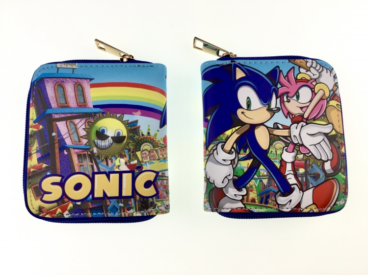 Sonic The Hedgehog Women short wallet purse 12X10CM  Style B