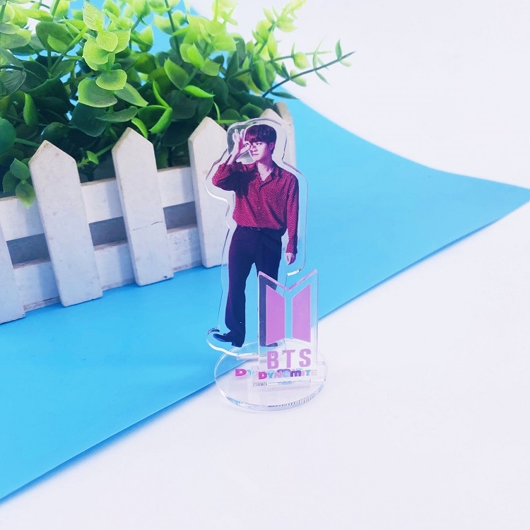  BTS Cartoon Transparent Acrylic Standing 25g 7X11CM price for 5 pcs