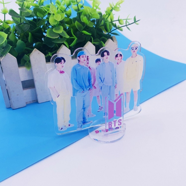 BTS Cartoon Transparent Acrylic Standing 25g 7X11CM price for 5 pcs  style B
