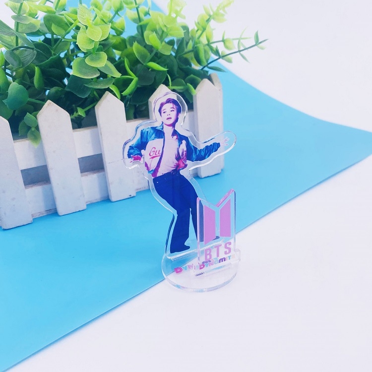 BTS JIMIN   Cartoon Transparent Acrylic Standing 25g 7X11CM price for 5 pcs