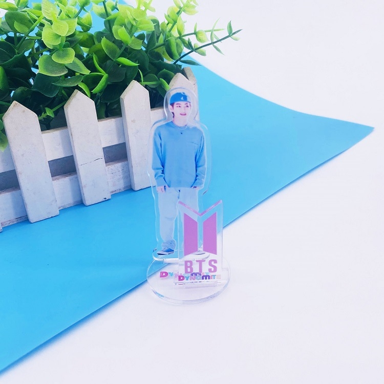  BTS Cartoon Transparent Acrylic Standing 25g 7X11CM price for 5 pcs