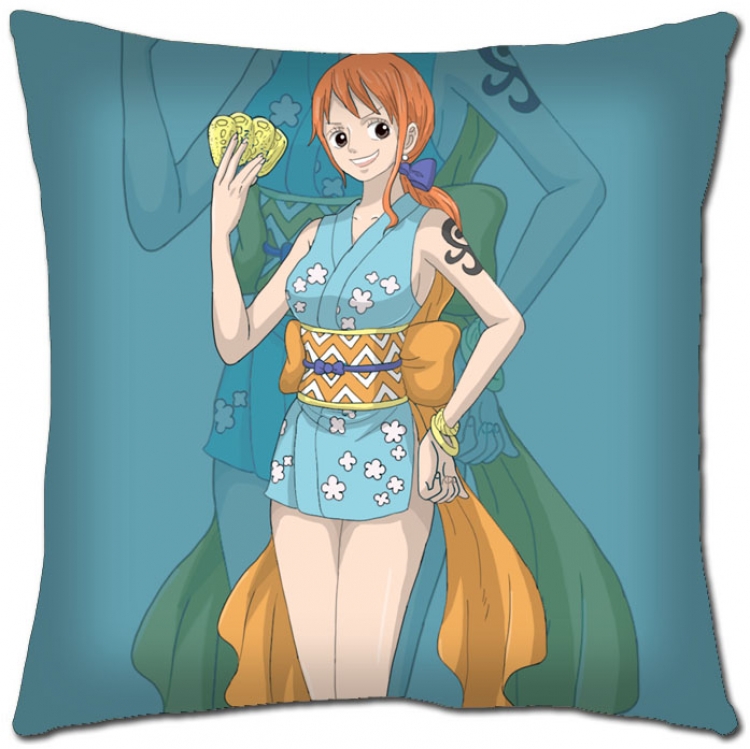 One Piece Anime square full-color pillow cushion 45X45CM  H1-263 NO FILLING
