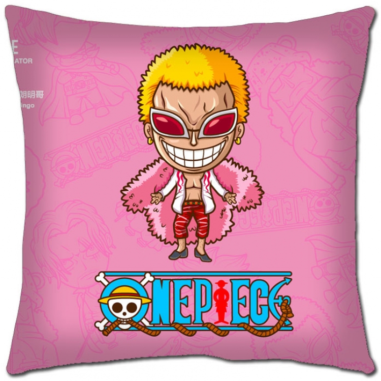 One Piece Anime square full-color pillow cushion 45X45CM  H1-250 NO FILLING